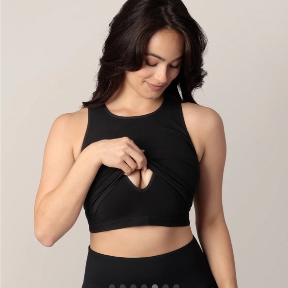 Kindred Bravely Sublime Bamboo Longline Nursing Crop Top - Picture 2 of 4